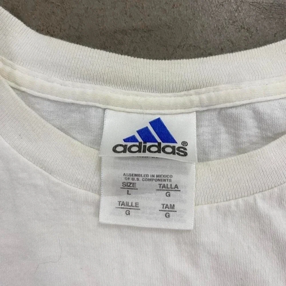 Vintage‎ Adidas Basketball 90s 3 Stripes T-Shirt Size L